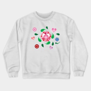 Summer Flowers, Spring Floral Crewneck Sweatshirt